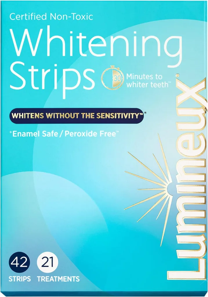 Lumineux Teeth Whitening Strips 7 Treatments - Enamel Safe - Whitening Without The Sensitivity - Dentist Formulated & Certified Non-Toxic