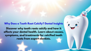 why does a tooth root calcify