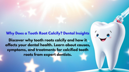 why does a tooth root calcify