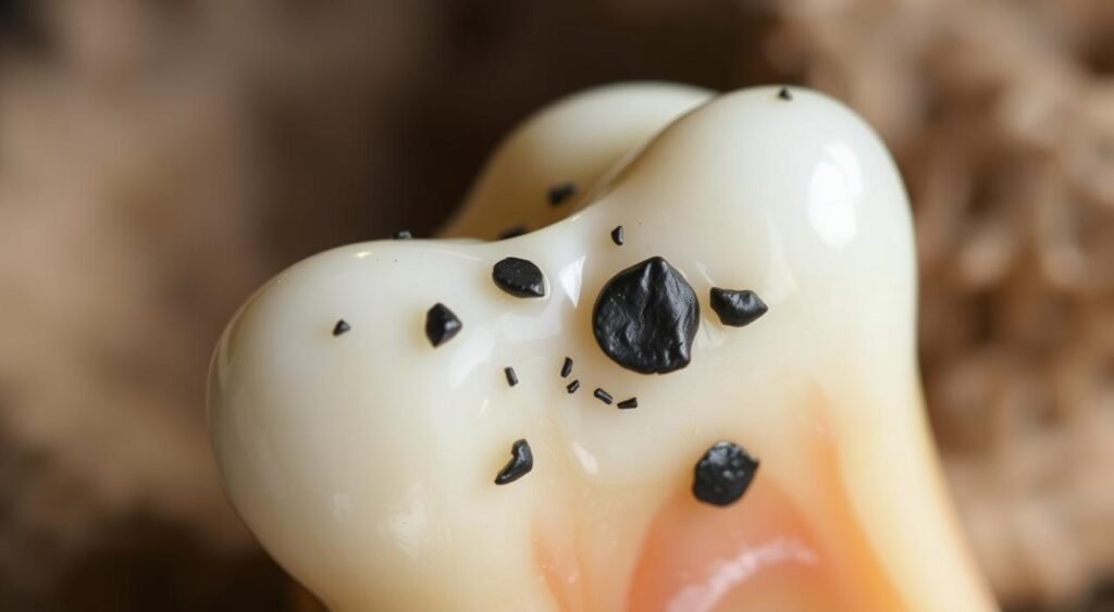 black spots on teeth that aren't cavities