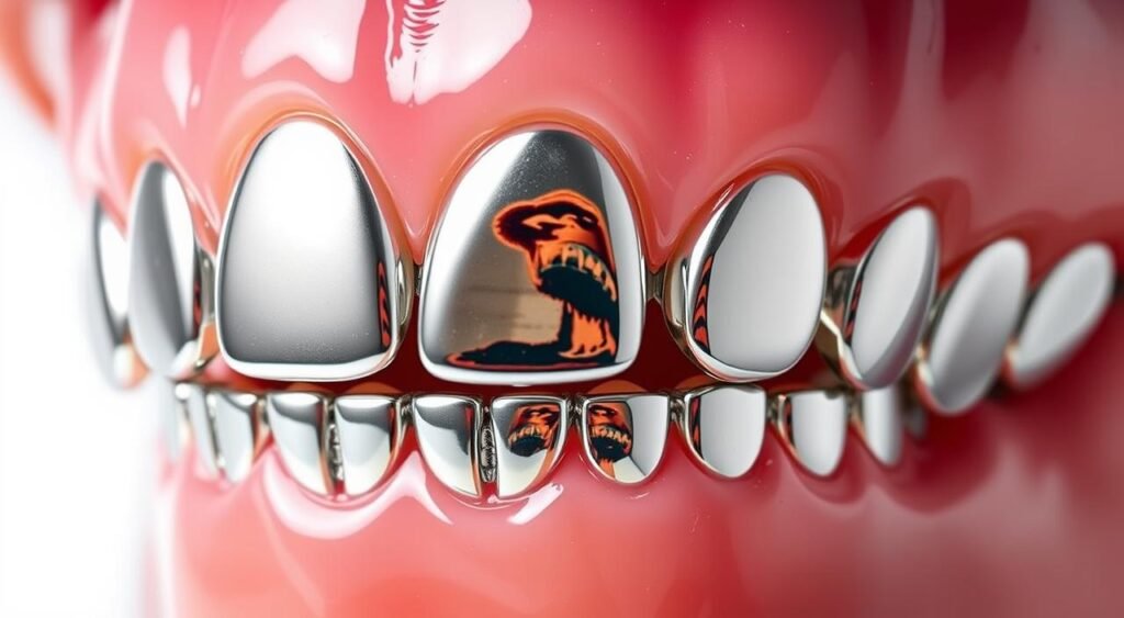 silver caps on teeth