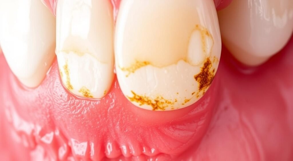 calcium stains on teeth