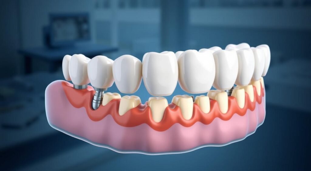 bridge teeth floss