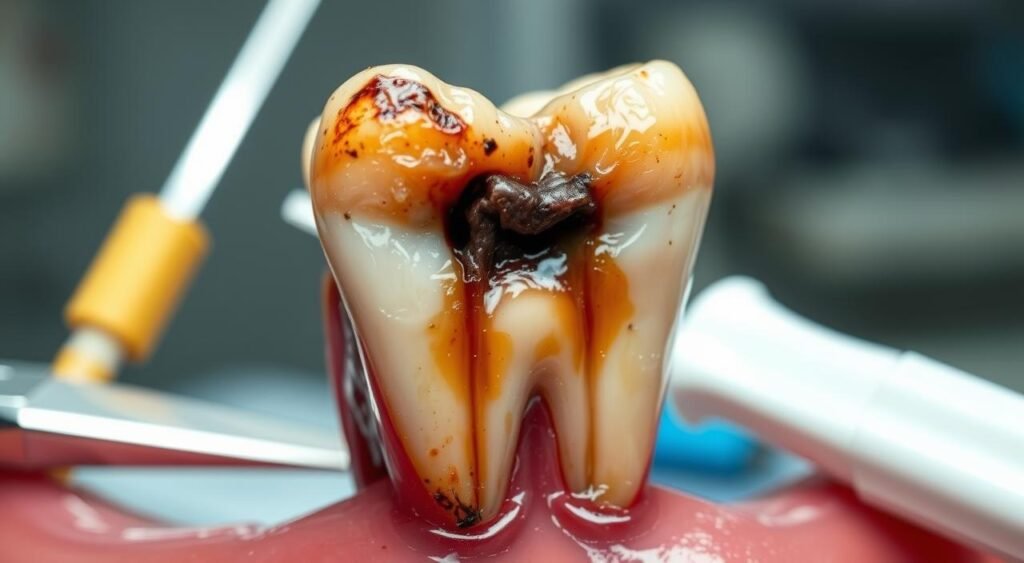 can a dentist pull an infected tooth
