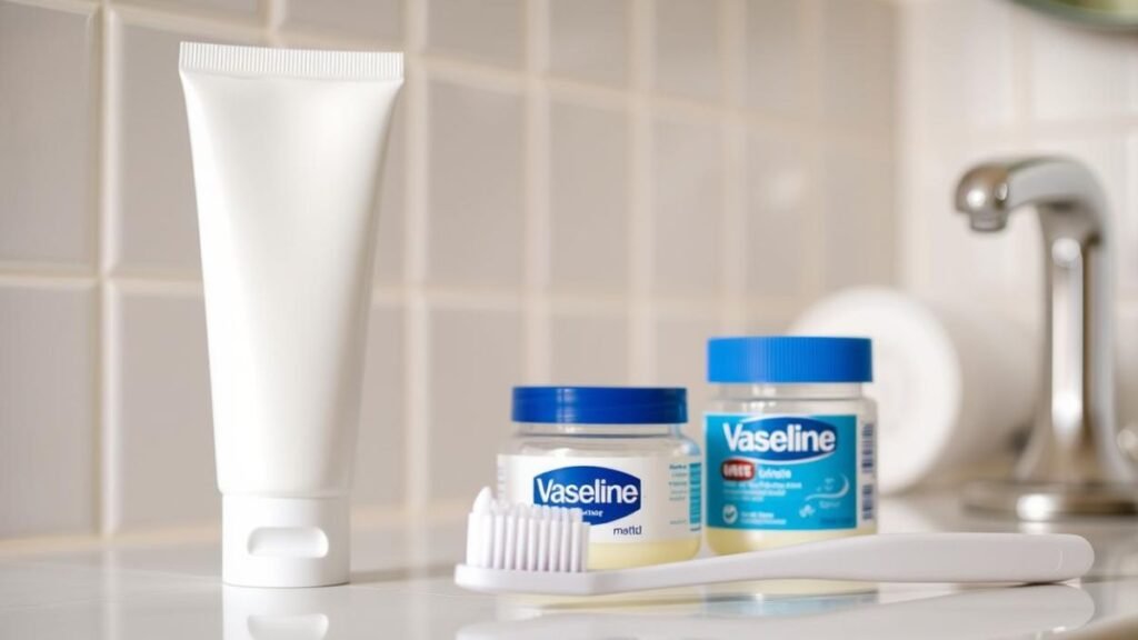 Vaseline and Toothpaste for Teeth Whitening