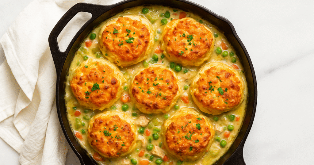 cheddar bay biscuit chicken pot pie recipe