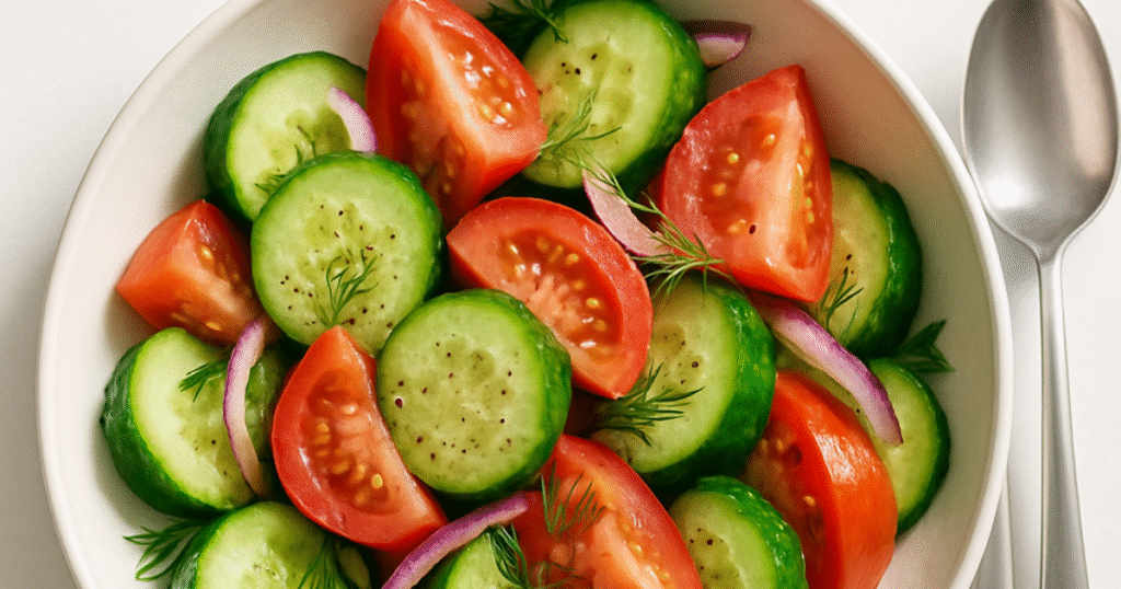 mediterranean cucumber tomato salad