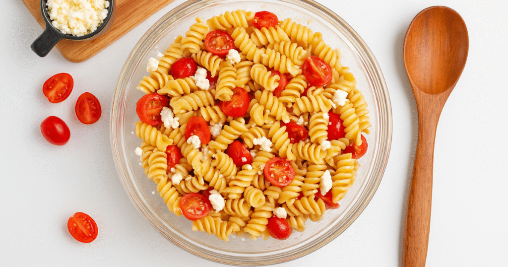 Easy 4 Ingredient Pasta Salad Recipe in 20 Minutes 4 Ingredient Pasta Salad Recipe