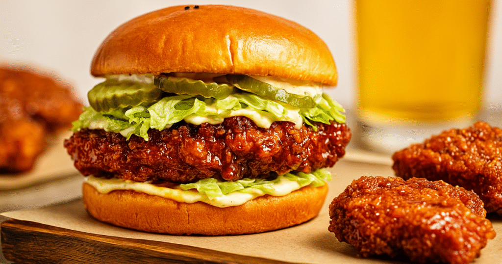 Hot Honey Chicken Sandwich Recipe – Crispy & Sweet Heat Hot Honey Chicken Sandwich Recipe