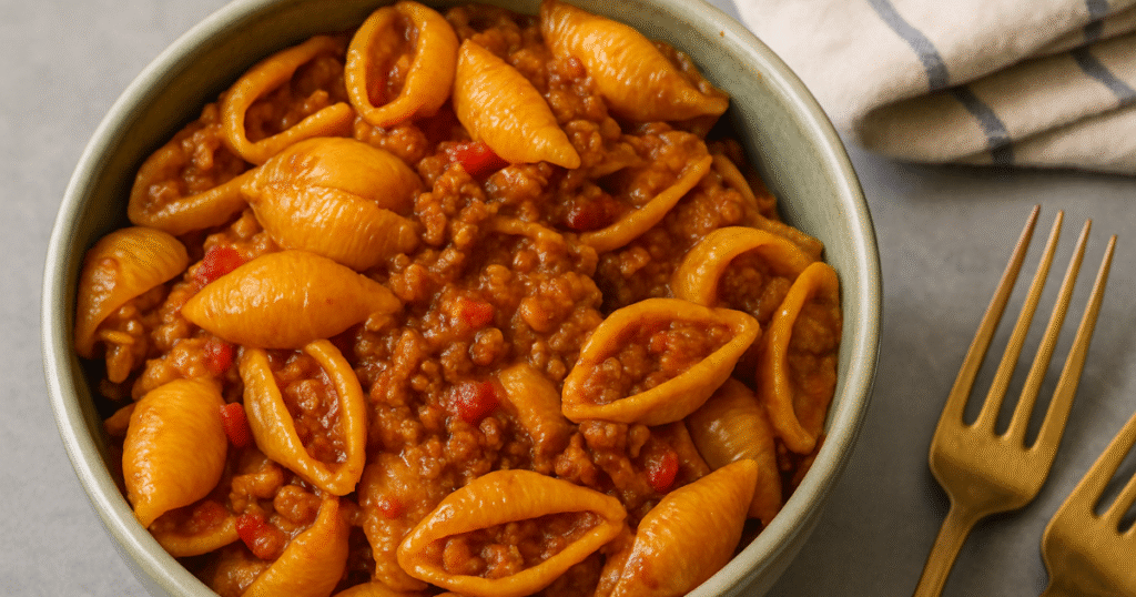 Easy Taco Pasta Recipe (One Pot & Super Cheesy!)