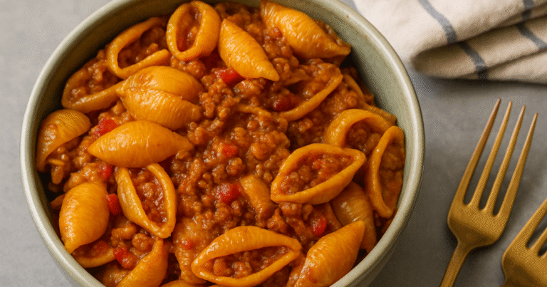 Easy Taco Pasta Recipe (One Pot & Super Cheesy!)