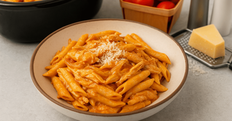 Easy Chicken Pasta in Crockpot (Creamy & Comforting) Chicken Pasta in Crockpot