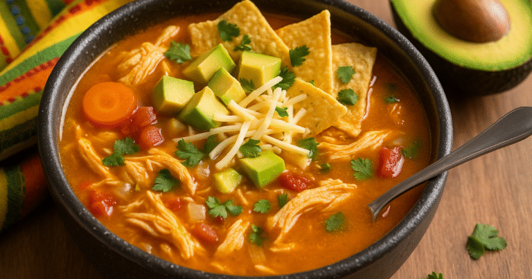 Easy Chicken Tortilla Soup Recipe (Comfort in a Bowl) Chicken Tortilla Soup Recipe