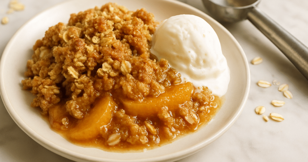 Easy Peach Crisp Recipe (Classic Summer Dessert) Peach Crisp Recipe