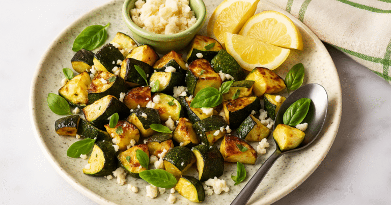 Crispy Roasted Zucchini Recipe – Easy & Flavorful Side Roasted Zucchini Recipe