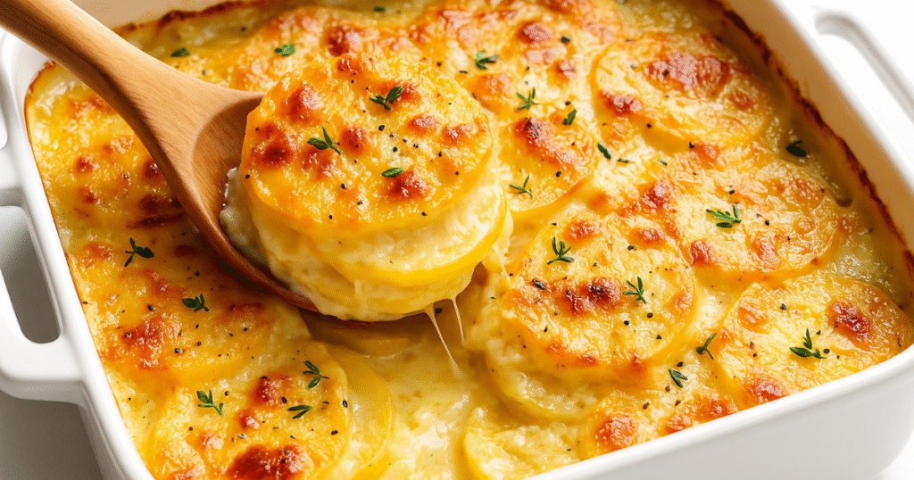cheesy scalloped potatoes recipe