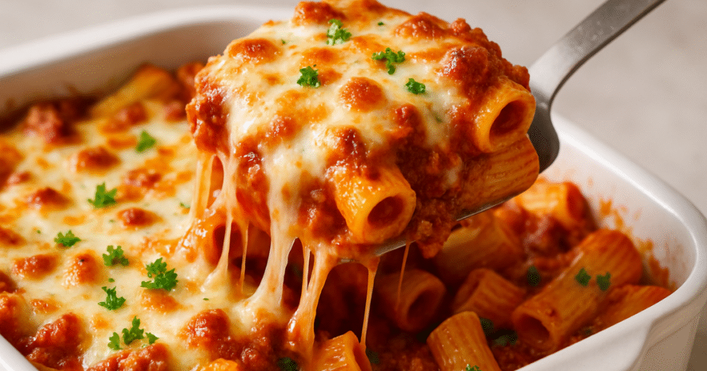 easy baked rigatoni recipe