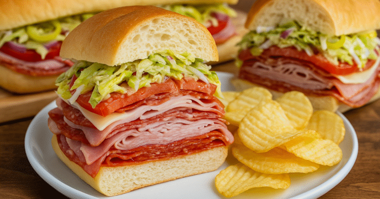 Grinder Sandwich Recipe (Easy TikTok-Style Italian Sub!) Grinder Sandwich Recipe