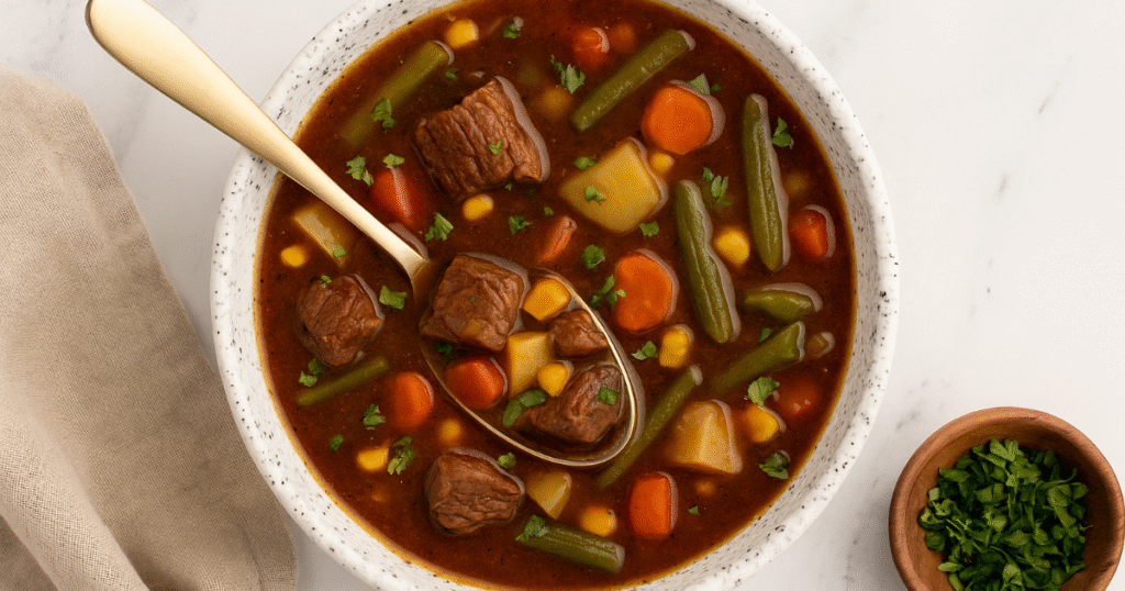 Hearty Beef Vegetable Soup Recipe (Comfort in a Bowl)