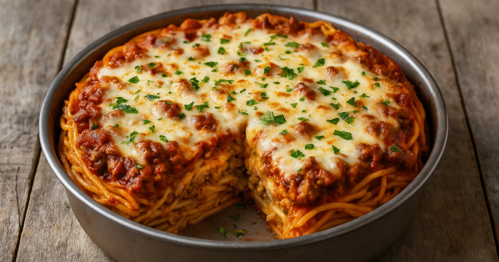 easy spaghetti pie recipe