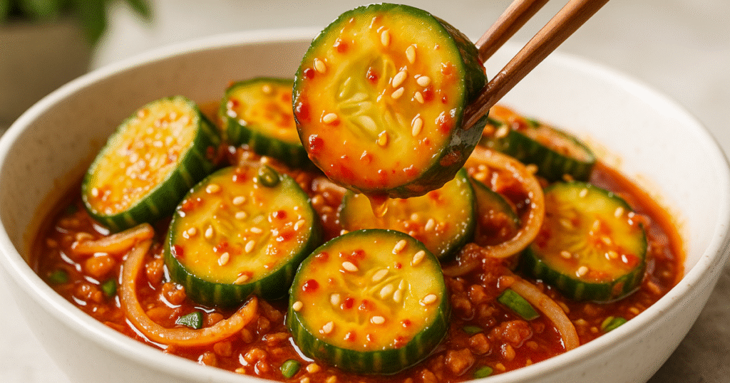 Easy Korean Cucumber Salad Recipe