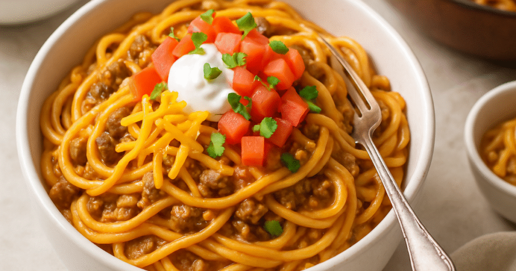 Taco Spaghetti Recipe : A Comfort Food Twist You’ll Love taco spaghetti recipe