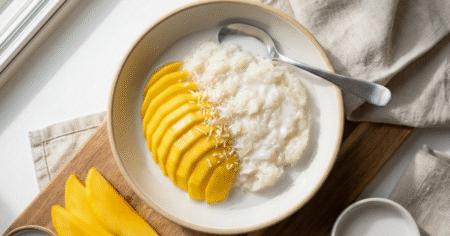 Mango Sticky Rice Recipe (Sweet, Creamy & Authentic!) thai mango sticky rice recipe